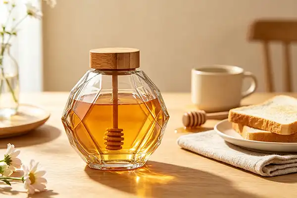 Do hexagonal glass honey bottles keep honey fresh?